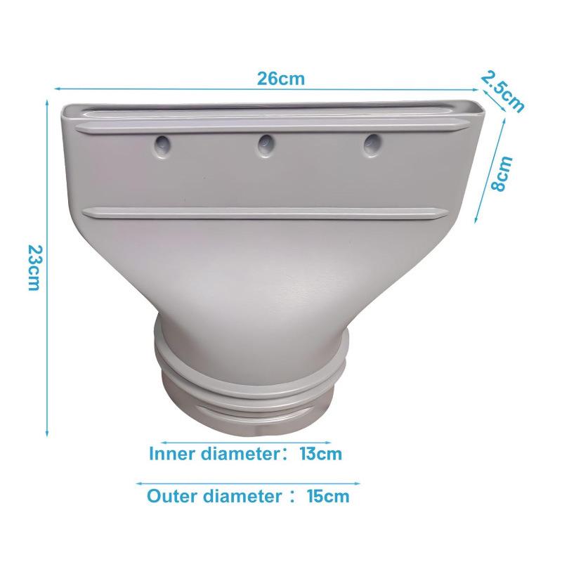 Flat Mouth Exhaust Pipe Connector for Mobile Air Conditioner