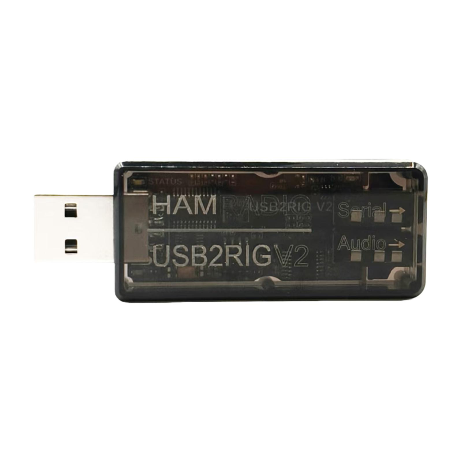 

USB2RIG V2 Радіоадаптер звуку з підтримкою керування PTT Професійний USB-роз єм звукової карти Для радіостанцій KENWOOD, YAESU, ICOM