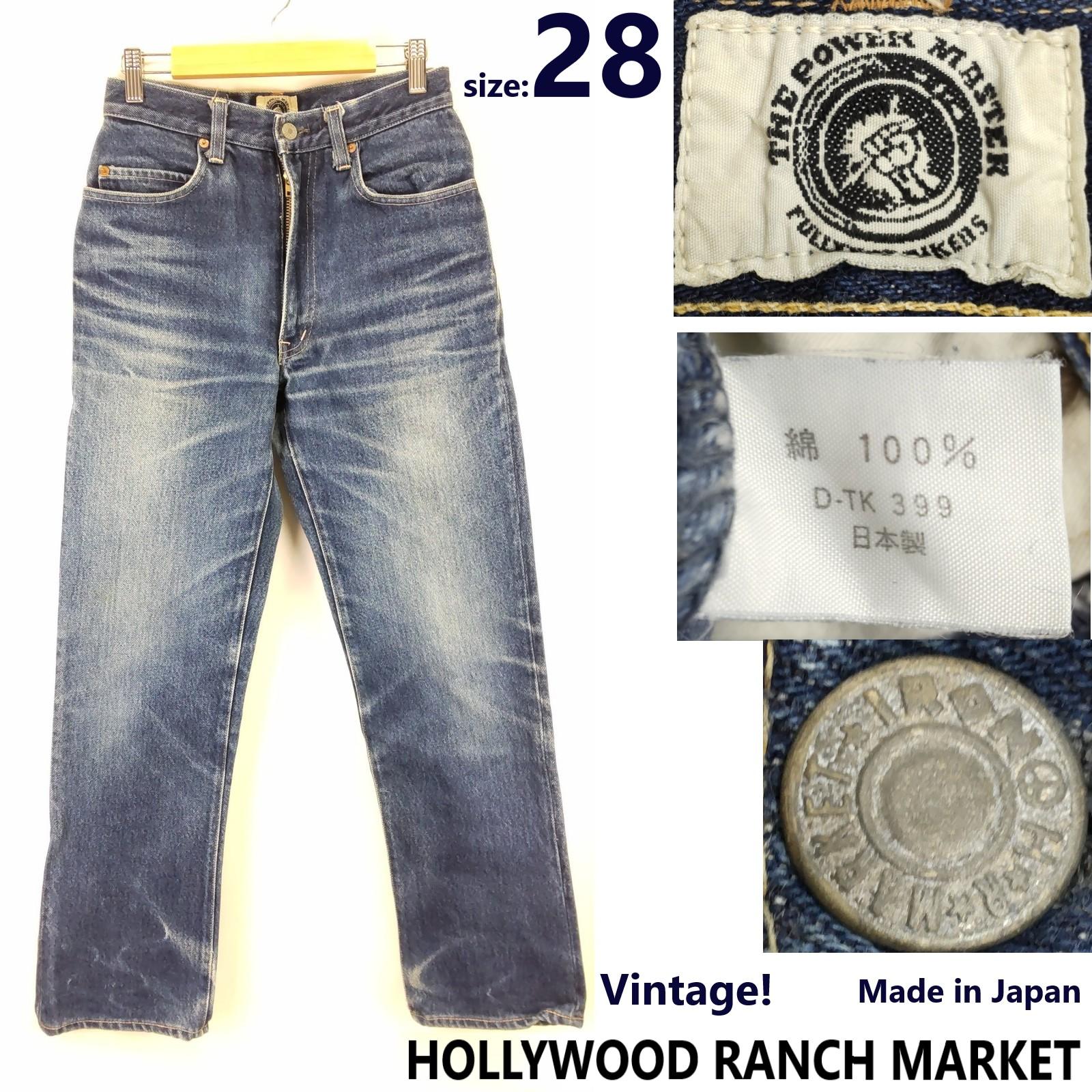 

Б/У/Винтажные джинсы HOLLYWOOD RANCH MARKET 90-х годов, мужские, размер 28, внутренний шов 74 см, Япония