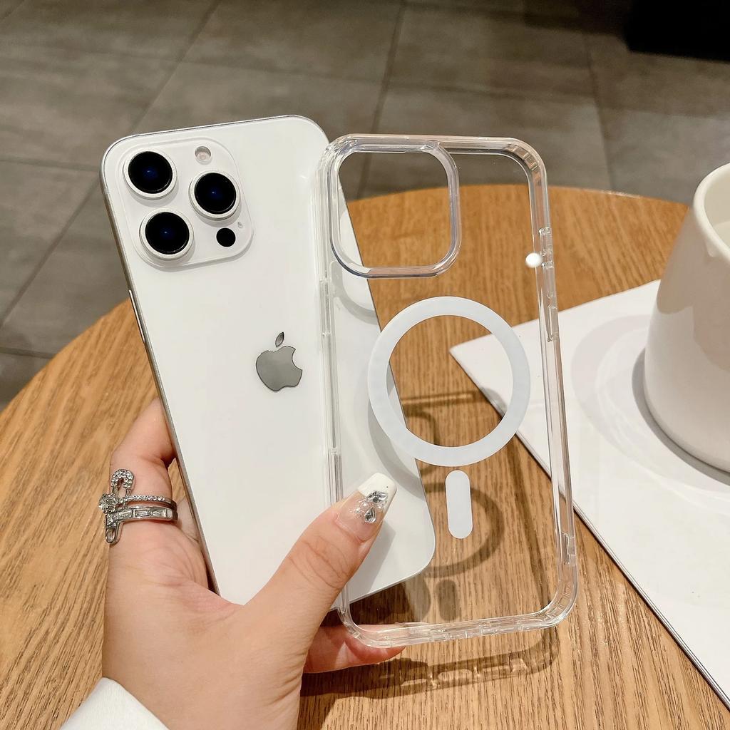 Clear Magnetic Case for For Iphone 17 Air 16 Pro Max 16 Plus For Magnetic Case With Camera Control Touch Button Cover