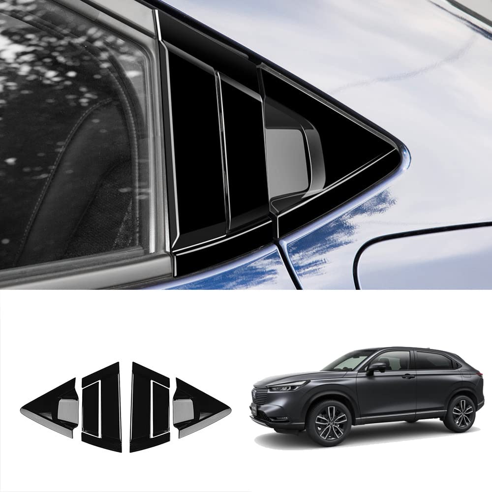 Onami Honda Vezel Rear Door Handle Cover, Door Handle Trim, Garnish, Exterior Parts, Honda New Vezel RV Series, Dedicated, ABS, 6-Piece Set [Black] VZ