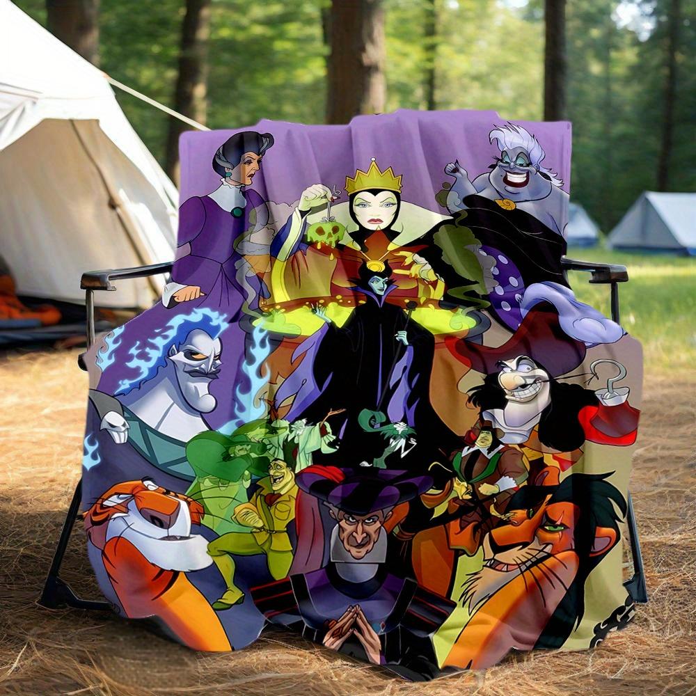 1pc, Disney's Evil Villains Blanket Seasonal Home Decorative Throw for Room, Cute Gift Idea, Living Room, Travel, Camping