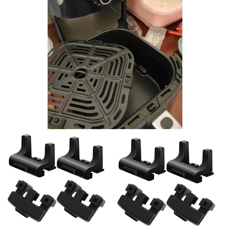 Pack of 8 Air Fryers Silicone Bumper Feet Nonslip Shock Absorbing Replacement Air Fryers Tray Feet for Grill Pans Trays