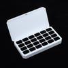 24 Grids Empty Magnetic Nail Art Box Dustproof Storage Organizer for Manicure DIY Fast Painting Beginner & Salon Use