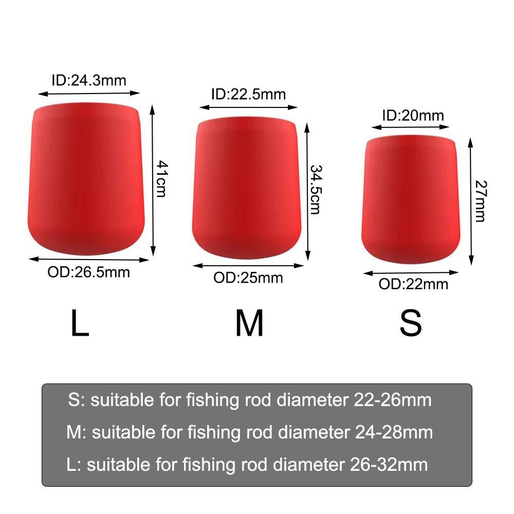 Silikonová koncovka prutu více barev zadní blok nový ochranný obal