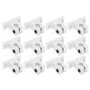 12Pcs Linear Motion Rail Support Aluminium Alloy Shaft Clamping Rod Set Kit for 3D Printer