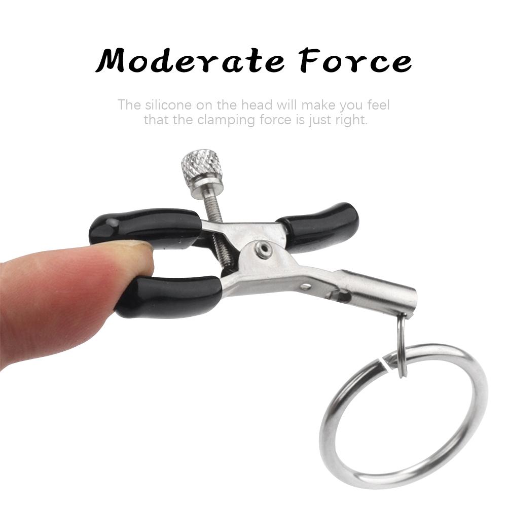 EXVOID 1 Pair Nipple Clip BDSM Bondage Sex Toy for Women Slave Restraint Fetish Erotic Breast Clamps Clitoris Clip Metal Ring