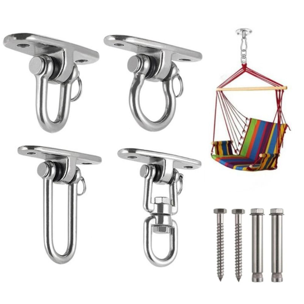 Hanging Brackets Hammock Chair Hooks 360 Rotating Swing Fixed Plate Swing Hangers Set  Concrete