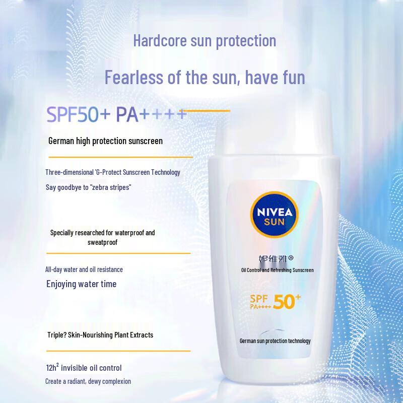Nivea SPF50+ Fluid Przeciwsłoneczny Kontrolujący Wydzielanie Sebum 50g