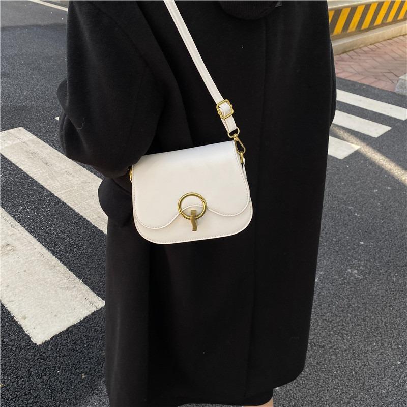 Retro saddle bag women's 2 winter new fashion simple shoulder messenger bag casual commuter women bag