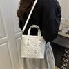 Women's Bag High-end Light Luxury Portable Bucket Bag Women's New Shoulder Crossbody Ethnic Style Wanji Pattern Tote Bag