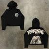 Men's Hoodie Y2K Harajuku Hip-hop Cartoon Graphic Print Jumper Fashion Casual Loose Sweatshirt Men