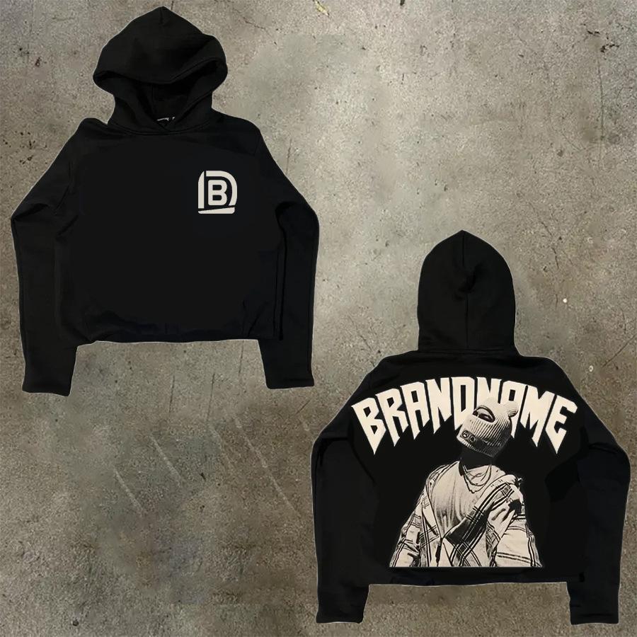Men's Hoodie Y2K Harajuku Hip-hop Cartoon Graphic Print Jumper Fashion Casual Loose Sweatshirt Men