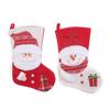 New Large Christmas Stocking Red White Knitted Fireplace Decor Socks Home Decoration Candy Holder Xmas Gift Bags