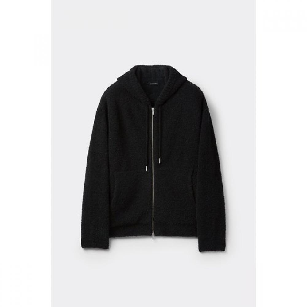 Customellow Black Cloud Hood Zip Cardigan Cwwaw25714bkx