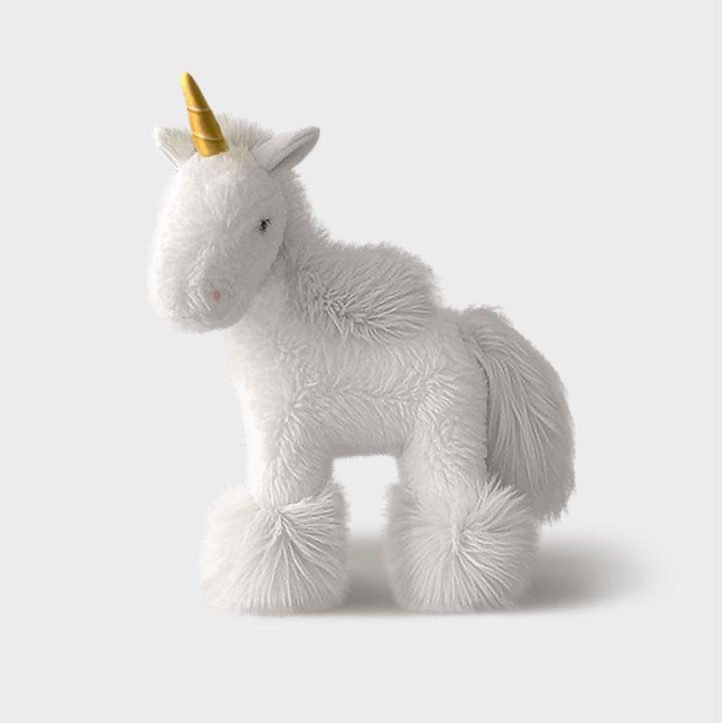 

Starry sky unicorn pony doll simulation plush toy little white horse birthday gift female soothing doll 12cm0.05kg