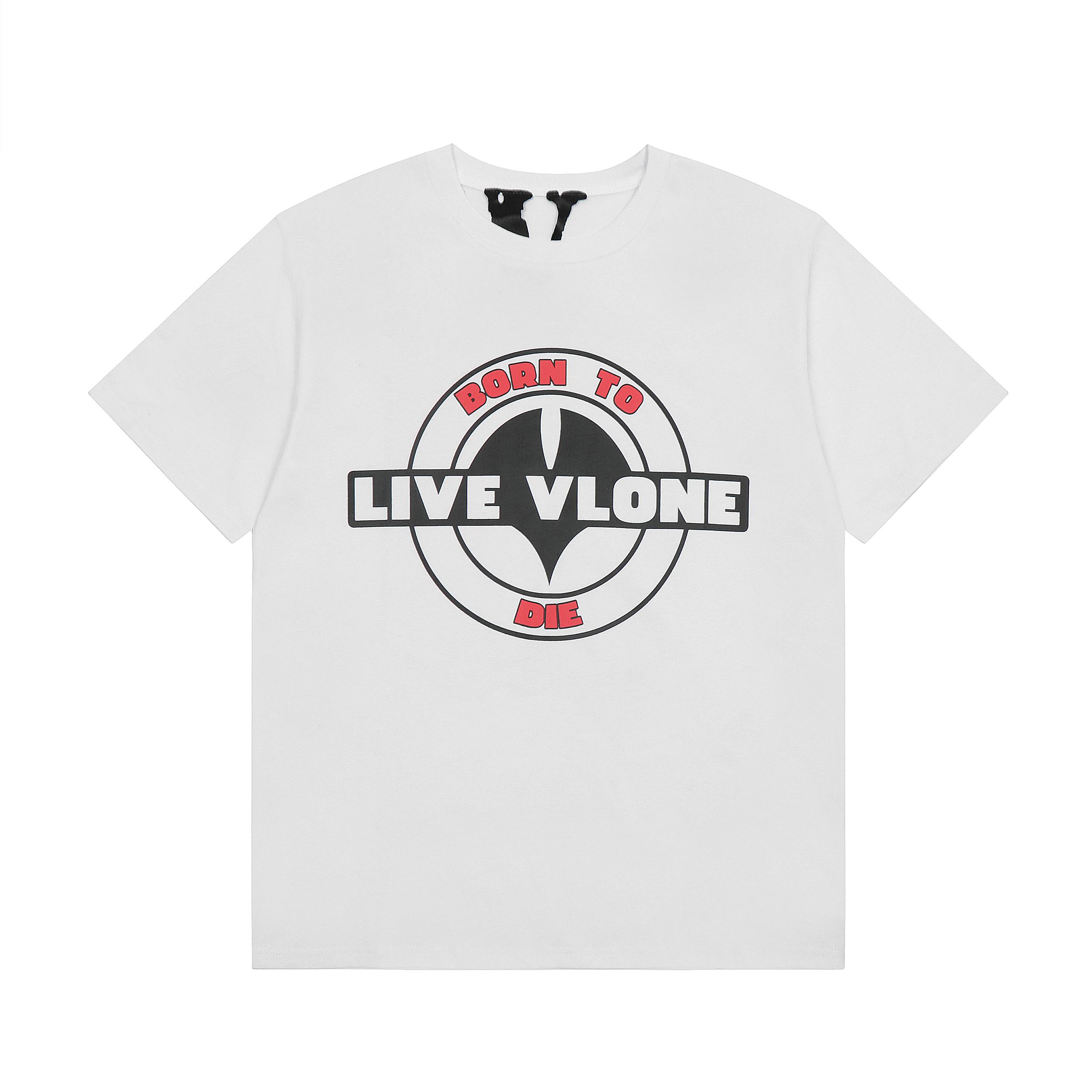 VLONE Live VLONE Print Oversized T-shirt Men Streetwear Tee S