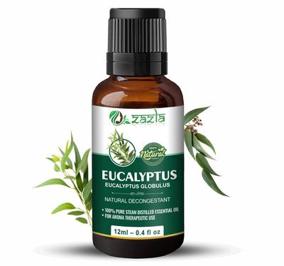 Eucalyptus (Nilgiri) Essential Oil - 100% Pure & Natural & Undiluted by Zazla
