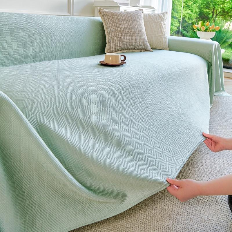 Sommer Kühl Sofabezug Eis Seide Rutschfest Sofa Überwurf Kissen Schutzhülle Rutschfeste Sofamatte