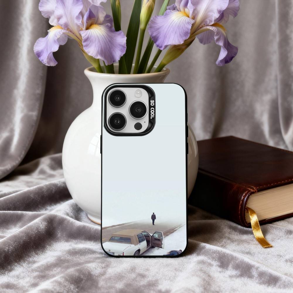 

T-TV F-Fargo-O Phone Case For iPhone17,16,15,14,13,12,11 Plus,Pro Max Black Candy Silver Plated Cover iPhone13PROMAX