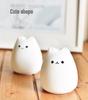 Mini Kitten LED Silicone Night Light: Colorful Cartoon Atmosphere Lamp for Kids.
