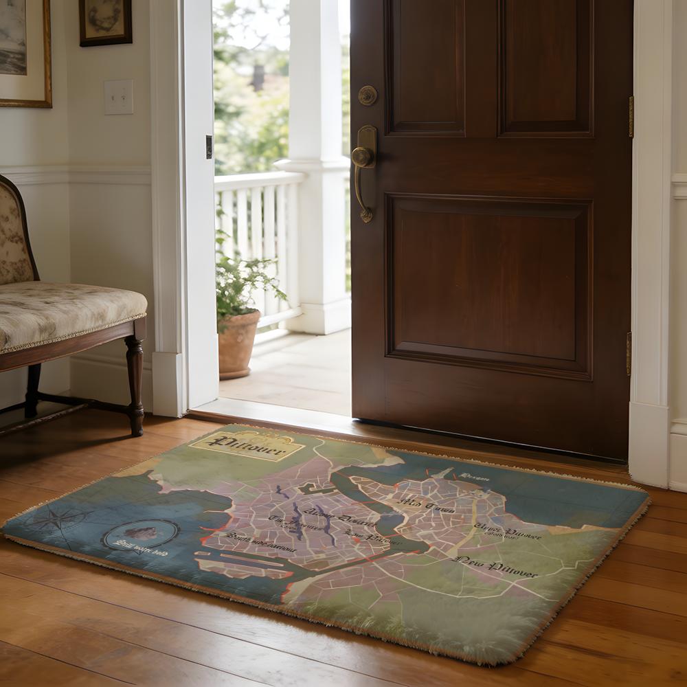 Floor Mat Soft Flannel Rug Non Slip Absorbent Mat for Bathroom Bedroom Home Decor Cool Anime J JinxS