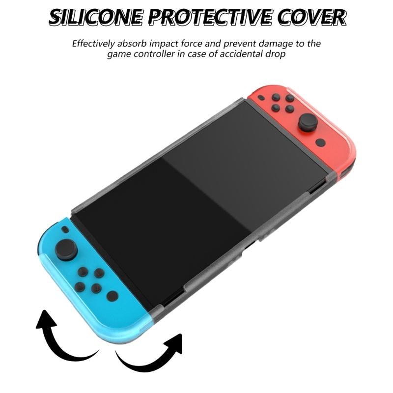 Ergonomic Grip Case Console Sleeve Skin TPU Protective Cover Support Stand Comfortable Gaming Accessory