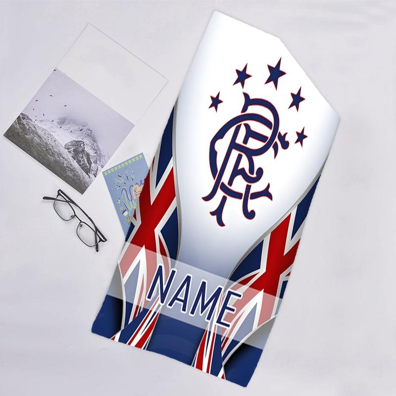 1pc Football27 Beach Towel with Custom Name, Beach/Swimming/Bath/Picnic/Camping Towel, Suitable for Seaside Beaches