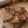 Holz Snack Tablett Niedliche Käseplatte Kleines Vorspeisen Tablett Servierschale für Nüsse Würstchen Cupcakes Grissini Aufbewahrung