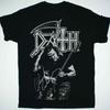 Maglietta in Cotone Nera Vtg Chuck Schuldiner Death Band Tutte le Taglie Per Uomo CM053 Maglietta Unisex