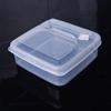 1PC Transparent plastic flip storage box, square PP box, desktop miscellaneous storage
