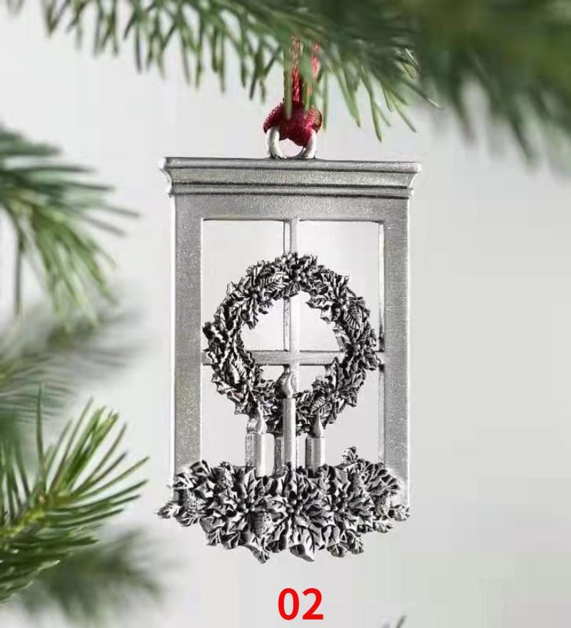 2023 Metal Snowman Pendant Christmas Tree Ornament Christmas Pendant Holiday Ornaments Home Decor Xmas Gifts New House Interior