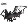 Wall Mounted Organizer Halloween Bat Corner Shelf Decorative Wooden Mount Display Dark Academia Decor Spiderweb Design Gothic Floating Rack for Home,