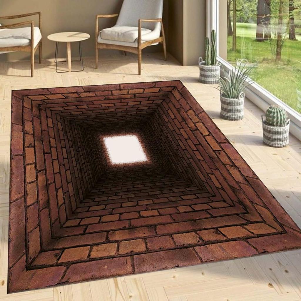 3D Ancient Tree Creek Sunset Mountain LandscapeCarpet Mat Bedroom Living Room Tea Table Foot Mat Home Living Room Decoration Rug
