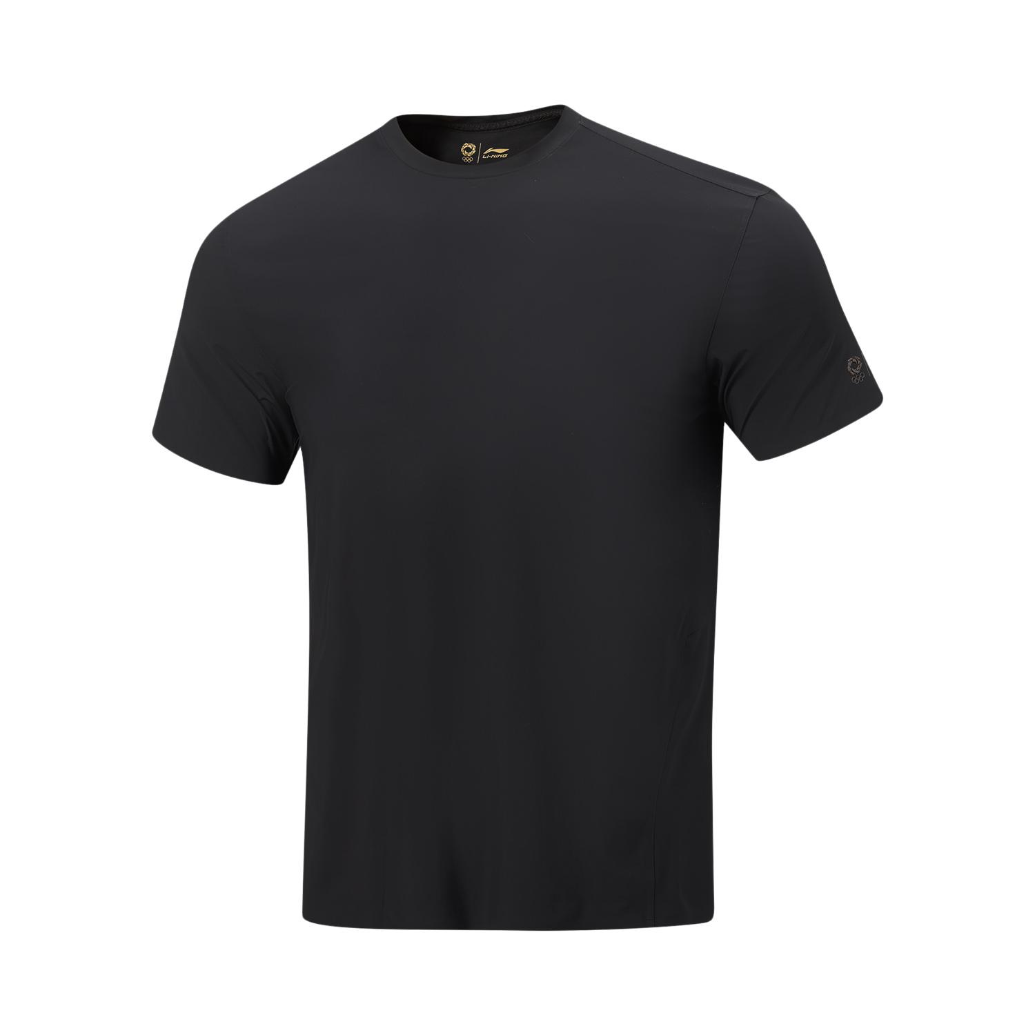 Li Ning Honor Gold Logo | T Shirt Men s Black ATSW867-1 3XL