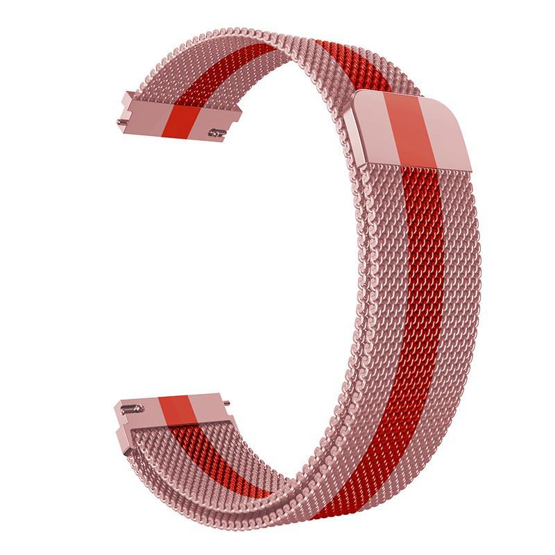 Compatible Milanese Stainless Steel Magnetic Loop Watch Band for Huawei GT4, Samsung 6, Xiaomi S4, and Watch5.