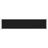 Retractable Side Awning 140 x 600 cm Black