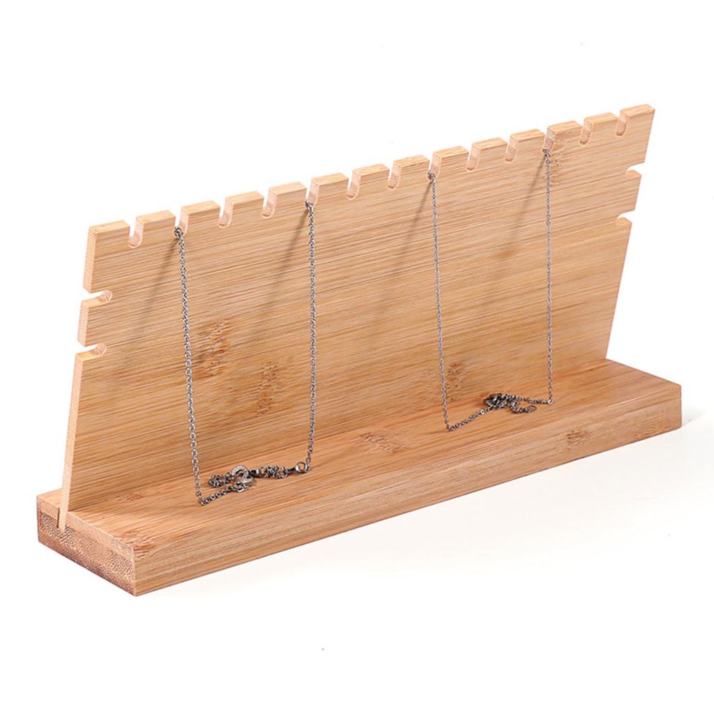 Espositore per Gioielli di Grande Capacità Espositore Multiplo per Collane con Ciondoli Espositore in Legno Scamosciato Rimovibile Decorazione