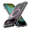 Applicable to Google Pixel9Pro transparent phantom magnetic mobile phone case pixel8A metal button anti-drop protective case