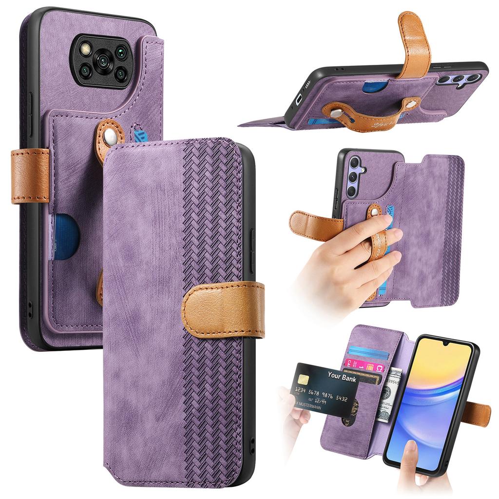 Ultimate Shockproof Wallet Case for Xiaomi/Redmi series.Xiaomi 13 Lite/Poco X5/Redmi Note 12/Redmi 12C...| Card Holder + Stand + RFID Protection