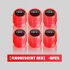 For Hot Car Wheel Luminous Valve Caps Night Glowing Tire Decoration Stem Cove Accessories TT A1 A2 ABT Quattro SLINE RS A3 A4