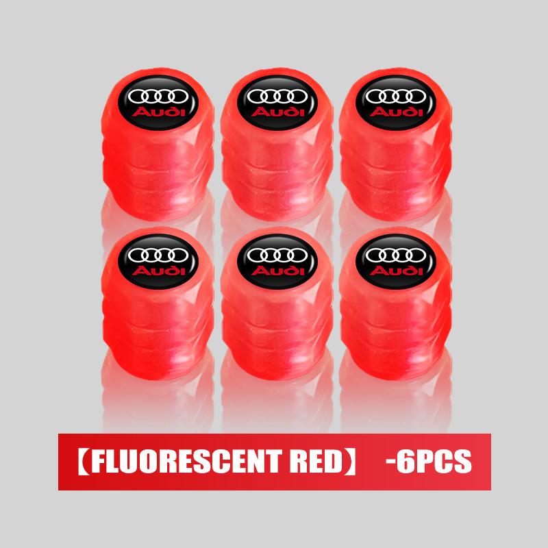 For Hot Car Wheel Luminous Valve Caps Night Glowing Tire Decoration Stem Cove Accessories TT A1 A2 ABT Quattro SLINE RS A3 A4