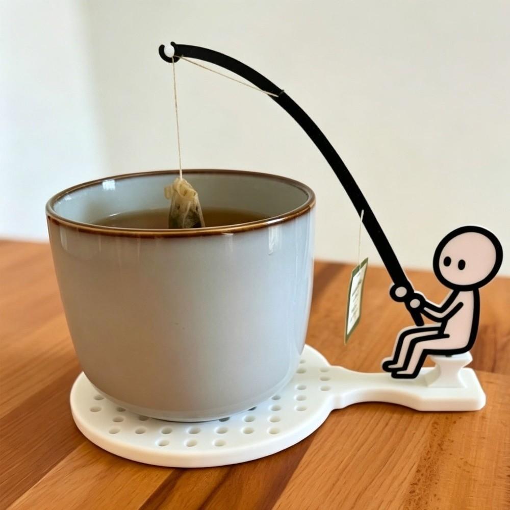 Tragbarer Teebeutel-Fixierclip Hitzebeständiger Teebeutel-Infuser-Hänger Küchengebrauch