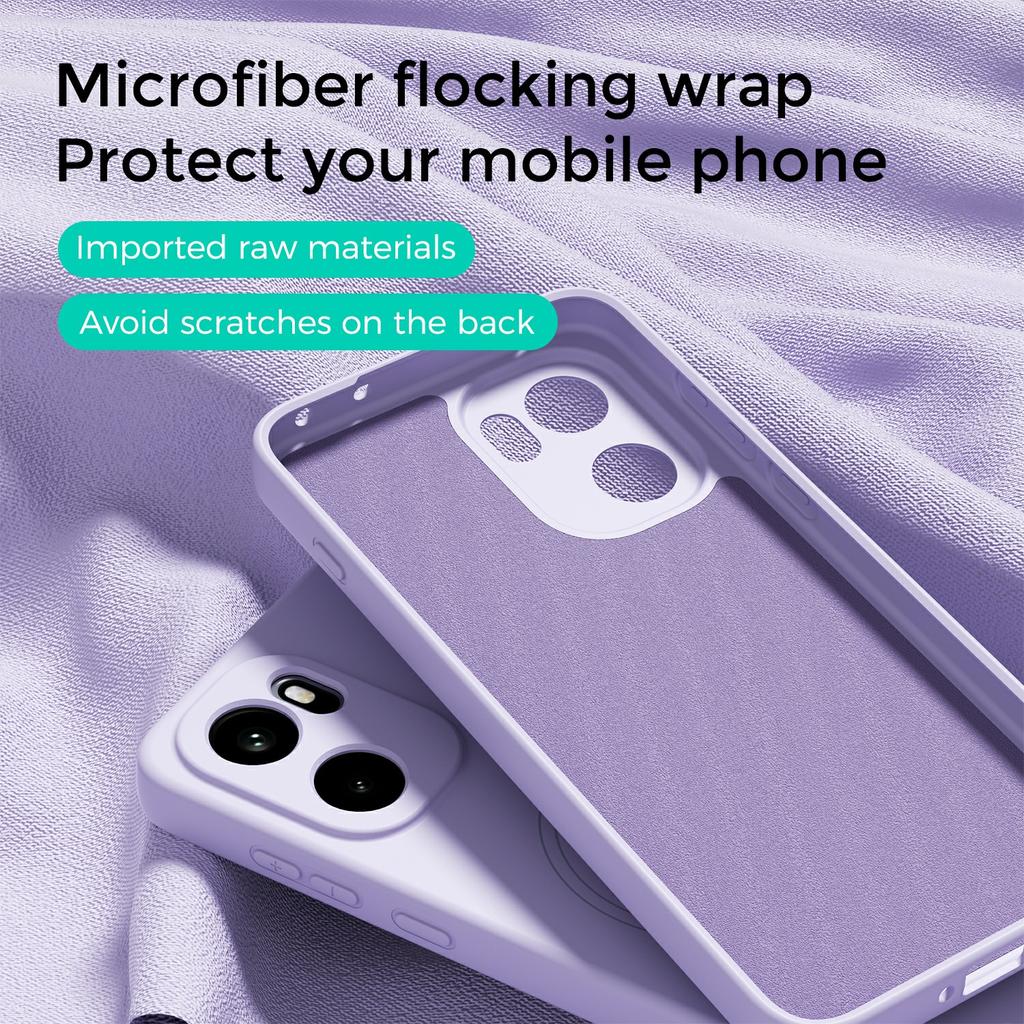 ABEEL Magnetische Hülle Für OnePlus 15R 5G / Ace 6 5G / Ace 6T 5G Skin Touch Flüssigsilikon Handy Rückseite