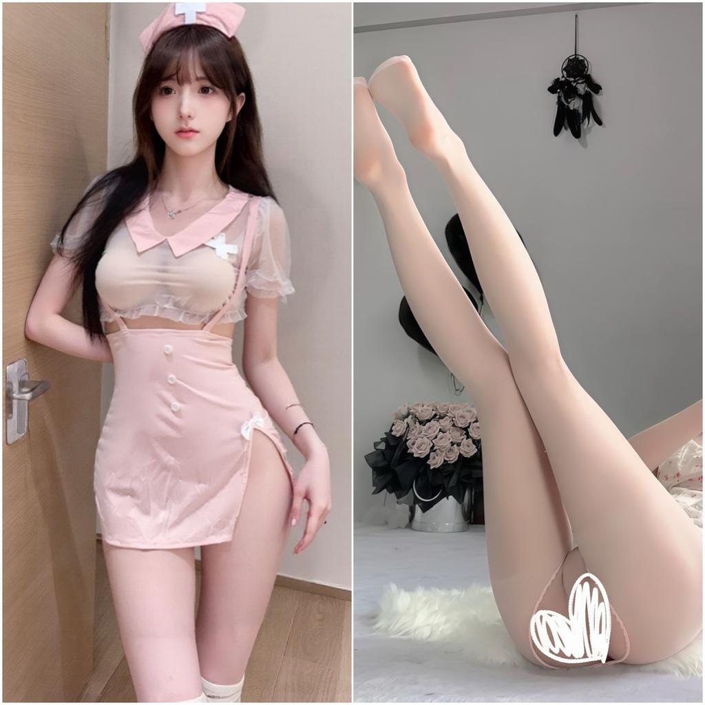 Sex clothes pink cute nurse uniform sexy cos cosplay pure desire free suit