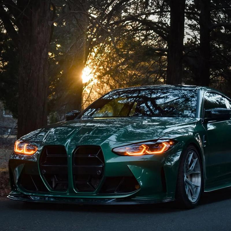 Red Angel Eyes DRL LED Unit For BMW 2023 M3 G80 M4 M440I 430I G82 G83 G22 G23 G26 Laserlight Laser Non-LED 9851048 63119851047