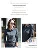 Lapel Long-Sleeved Cotton T-Shirt for Women - Plus Size, Loose Fit, Pure Cotton