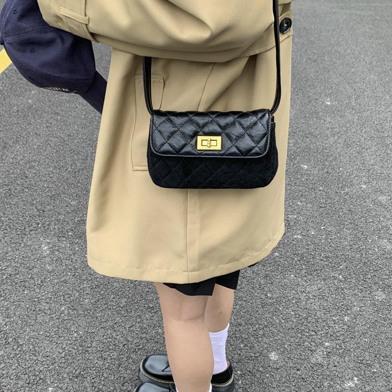 Small Bag Women's Summer Versatile New Fashion Messenger Bag Diamond Square Bag