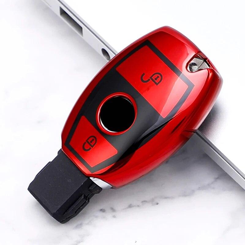 2/3 butoane pentru Mercedes Benz ABGR Clasa GLA GLK W176 W204 W251 W463 TPU moale Husa pentru chei de la distanță de mașină Accesorii Fob