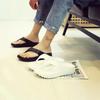 Thick-bottomed beach flip-flops ins tide outdoor couple men's Korean pinch feet women's fashion outside cool slippers